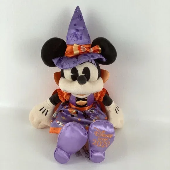 Disney Mickey Minnie Halloween Costume 15" Plush Stuffed Toy Pumpkin Witch 2020 - Picture 3 of 8